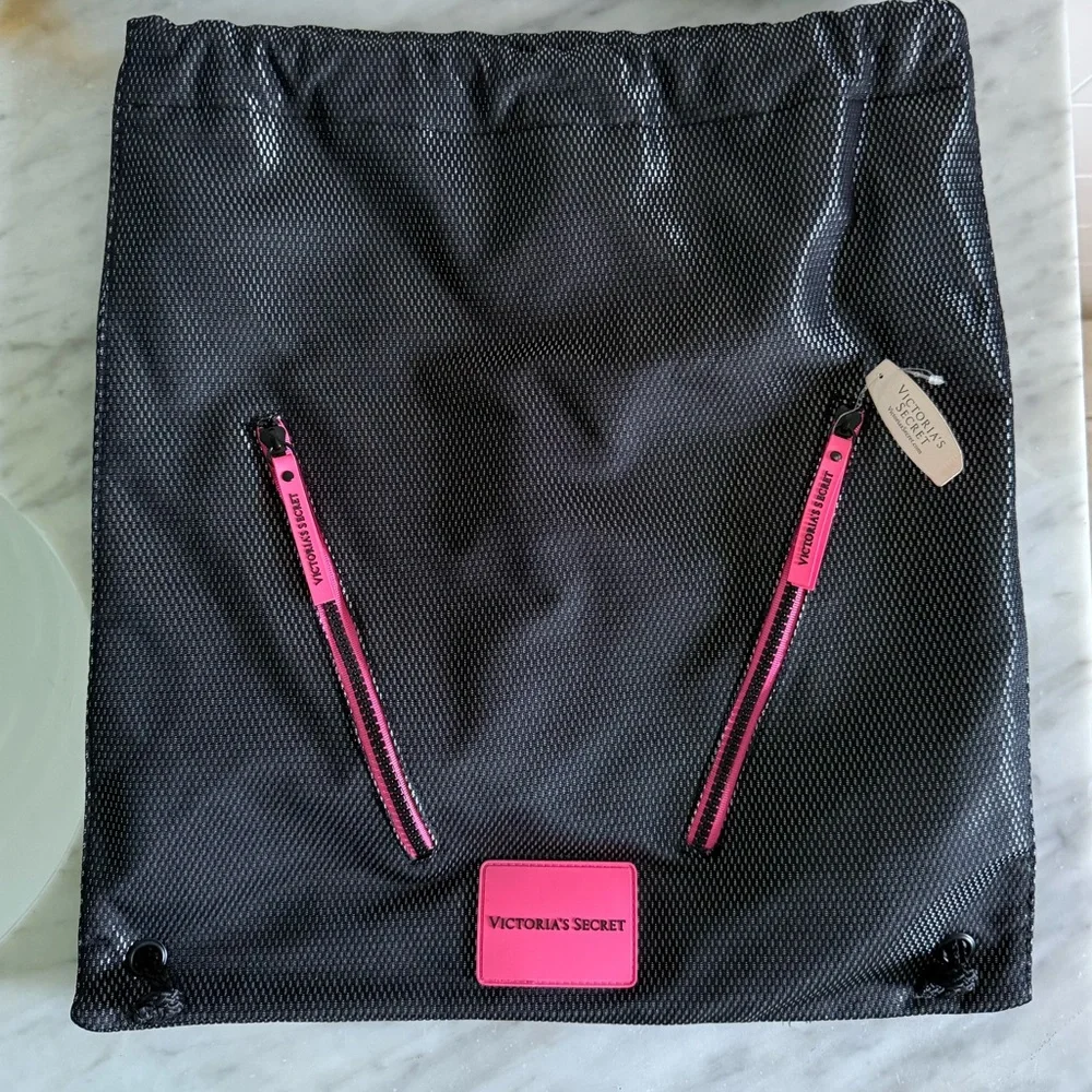 Gray Silver Black Gym Backpack